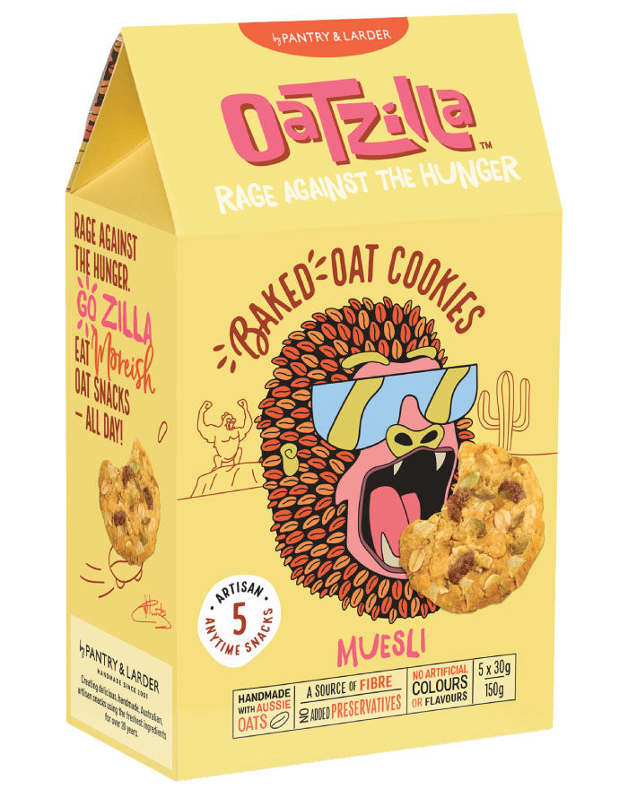 Oatzilla Multipack Muesli 150g handmade Aussie oat snack