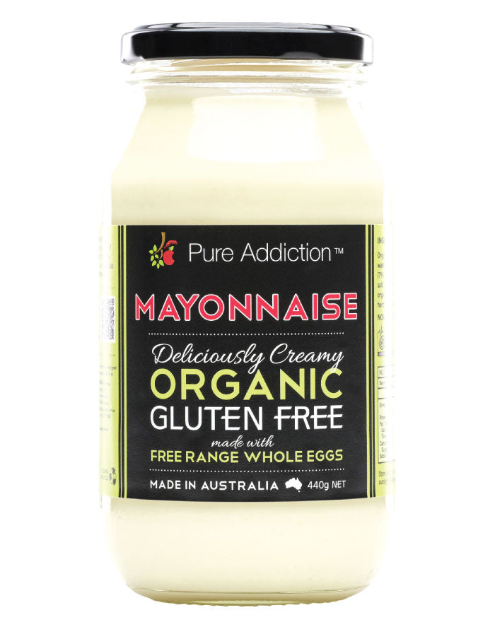 Ozganics Pure Addiction Organic Whole Egg Mayonnaise 440g clean-label mayonnaise