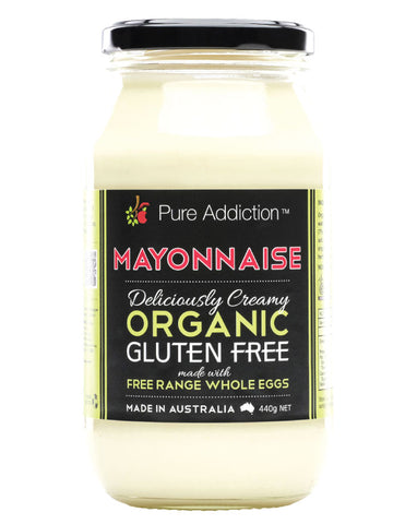Ozganics Pure Addiction Organic Whole Egg Mayonnaise 440g clean-label mayonnaise