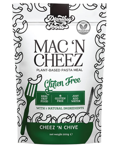 Plantasy Foods Mac N Cheez Cheez N Chive 200g gluten free vegan pasta meal pouch