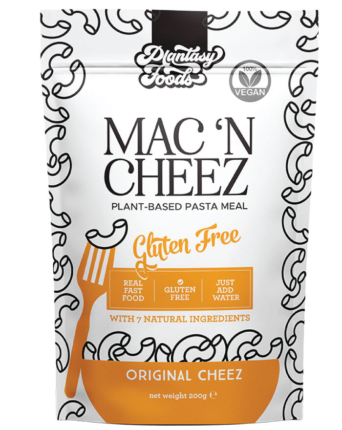 Plantasy Foods Mac N Cheez Original 200g gluten free vegan plant based pasta meal pouch