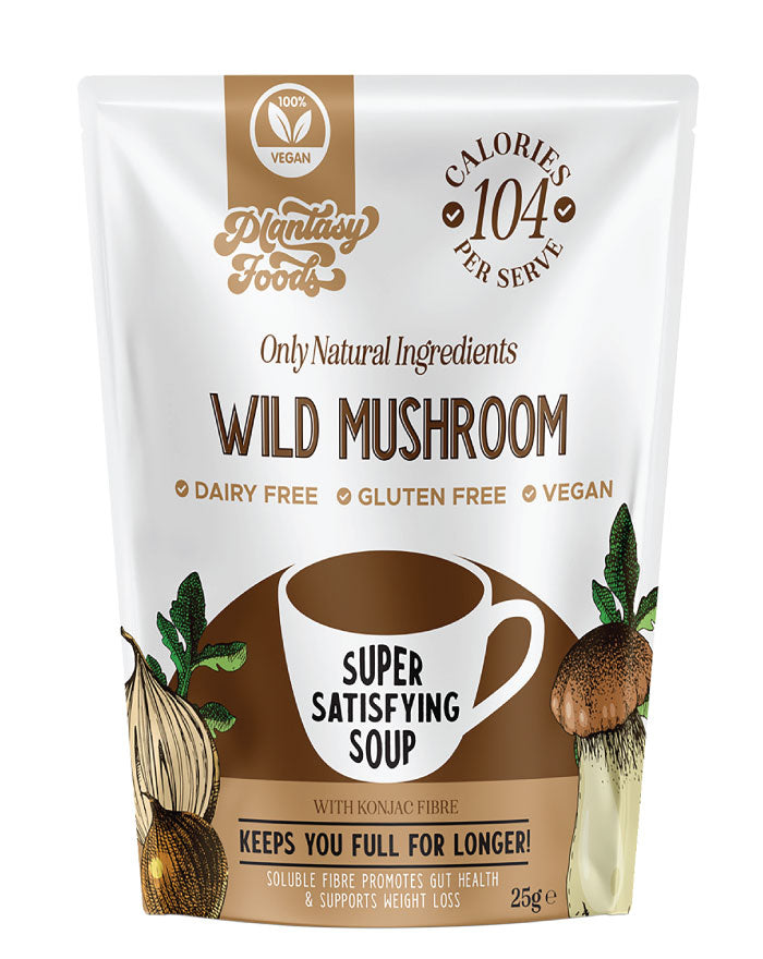 Plantasy Foods Wild Mushroom Soup 25g gluten free vegan dairy free instant soup sachet