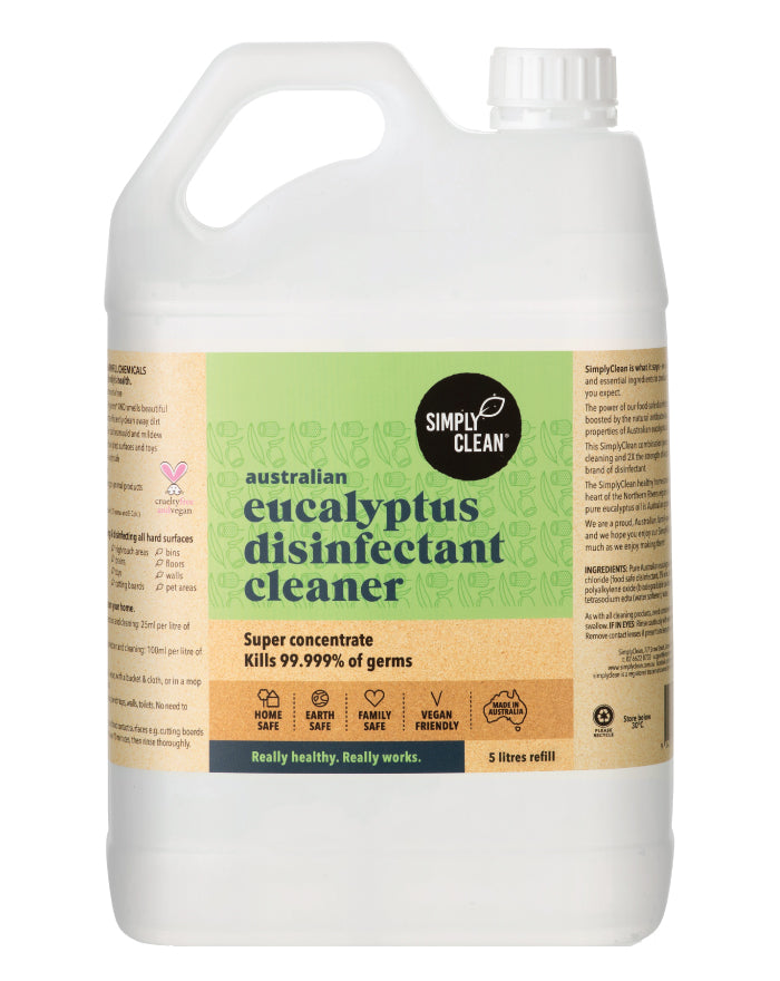 SimplyClean Eucalyptus Disinfectant Cleaner 5 ltr bulk refill cleaning product