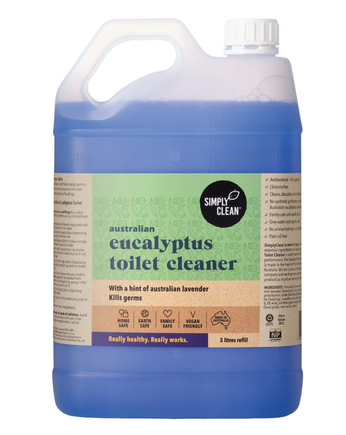 SimplyClean Eucalyptus Toilet Cleaner 5 ltr bulk refill cleaning product