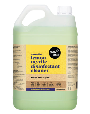 SimplyClean Lemon Myrtle Disinfectant Cleaner 5 ltr bulk refill cleaning product