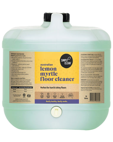 SimplyClean Lemon Myrtle Floor Cleaner 15 ltr bulk refill cleaning product