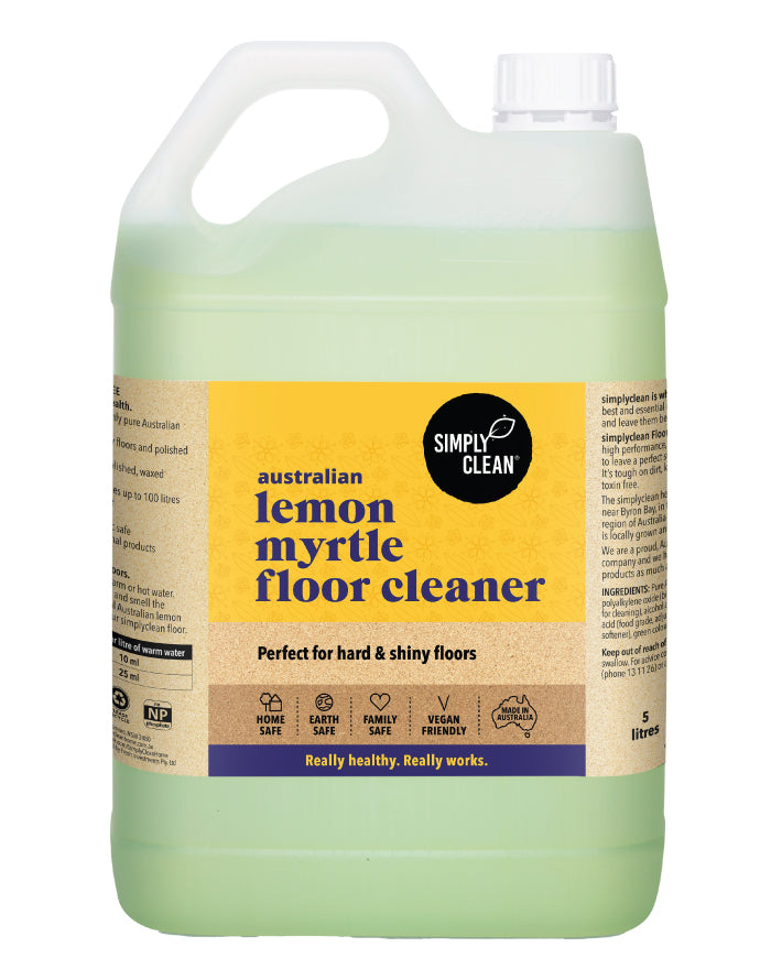 SimplyClean Lemon Myrtle Floor Cleaner 5 ltr bulk refill cleaning product