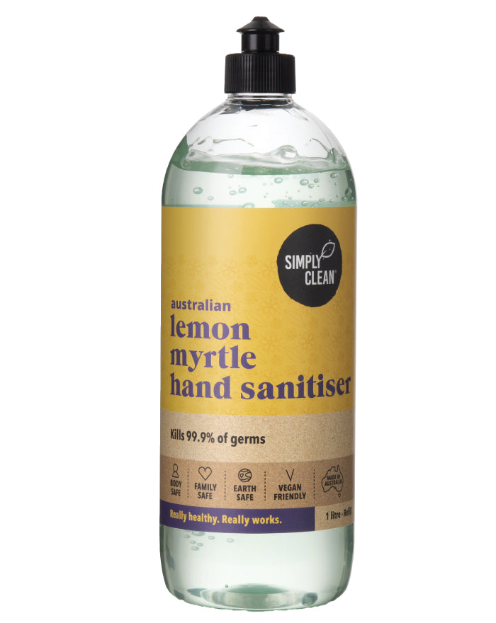SimplyClean Lemon Myrtle Hand Sanitiser 1L