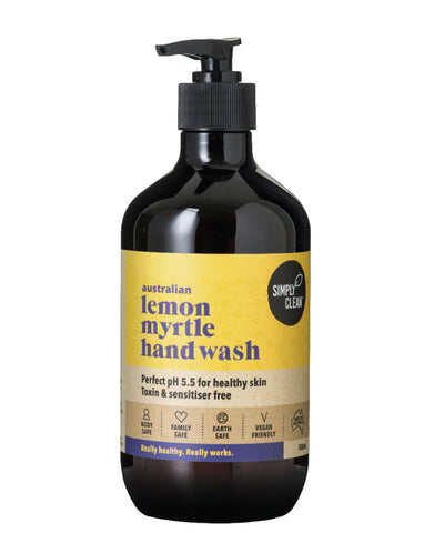 SimplyClean Lemon Myrtle Hand Wash 500ml | Natural Hand Wash