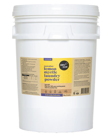 SimplyClean Lemon Myrtle Laundry Powder 15kg bulk refill cleaning product