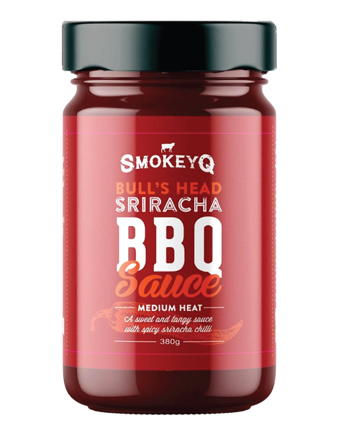 SmokeyQ Bulls Head Sriracha BBQ Sauce 380g