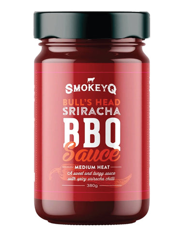 SmokeyQ Bulls Head Sriracha BBQ Sauce 380g