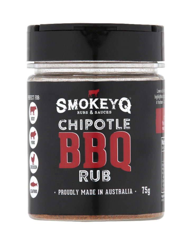 SmokeyQ Chipotle Spicy Rub 75g smoky BBQ seasoning