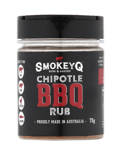SmokeyQ Chipotle Spicy Rub 75g smoky BBQ seasoning