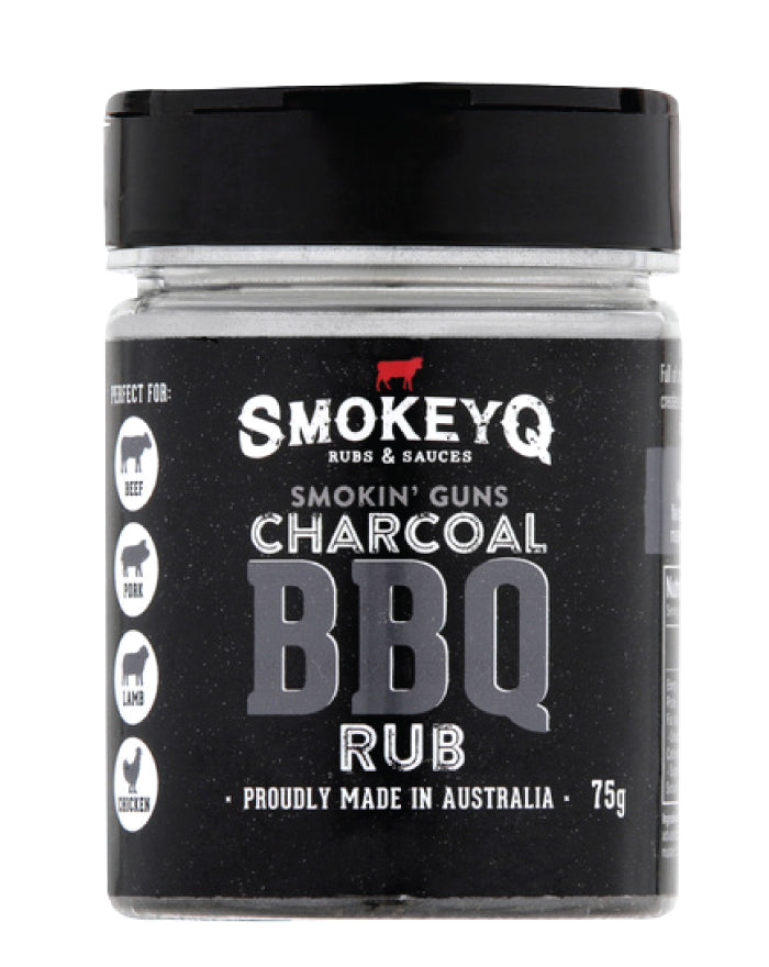 SmokeyQ Smokin Guns Charcoal Rub 75g BBQ seasoning