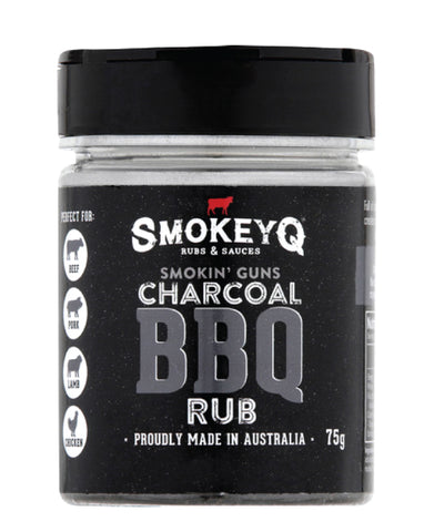 SmokeyQ Smokin Guns Charcoal Rub 75g BBQ seasoning