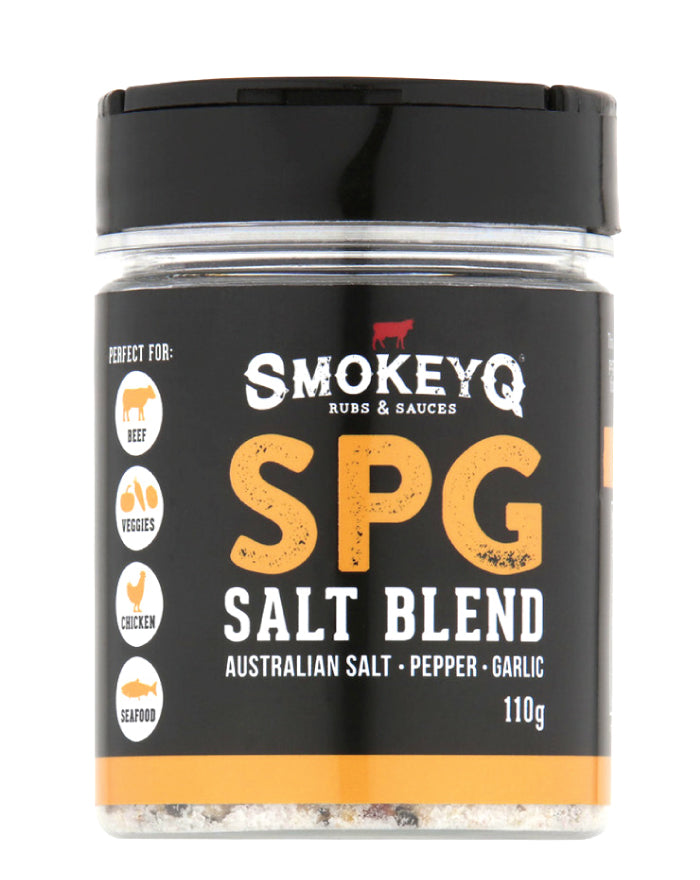 SmokeyQ Salt Pepper Garlic Blend 150g gourmet seasoning