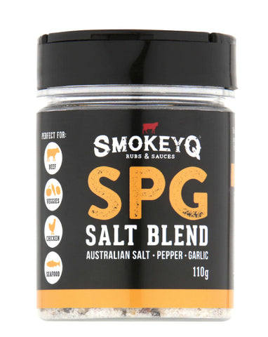 SmokeyQ Salt Pepper Garlic Blend 150g gourmet seasoning