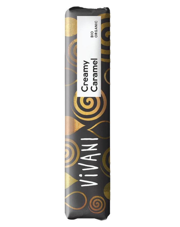 Vivani Organic Chocolate Creamy Caramel Snack 40g premium organic chocolate