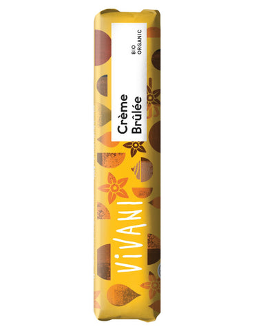 Vivani Organic Chocolate Creme Brulee 40g premium organic chocolate