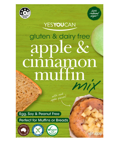 YesYouCan Apple Cinnamon Muffin Mix 400g
