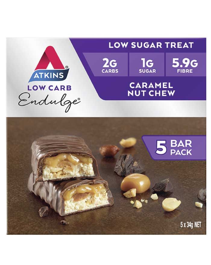 Atkins Endulge Multipack Caramel Nut Chew 170g - Fresh Food Enterprises