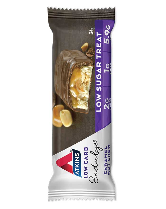 Atkins Endulge Single Caramel Nut Chew 34g - Fresh Food Enterprises