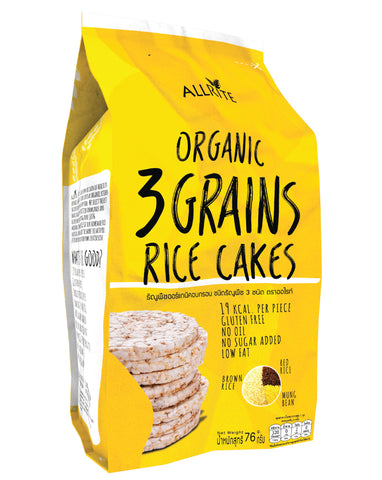 ALLRITE Organic Rice Cakes 3 Grains 76g