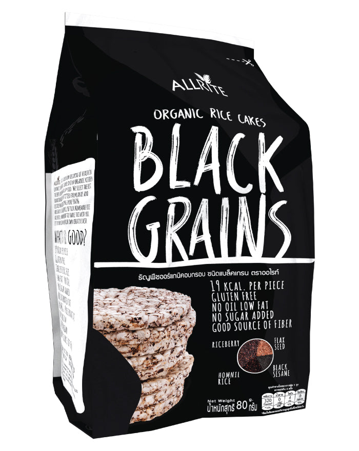 ALLRITE Organic Rice Cakes Black Grains 80g