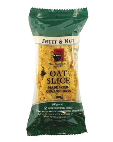 All Natural Bakery Organic Oat Slice Fruit & Nut 14 x 100g - Fresh Food Enterprises