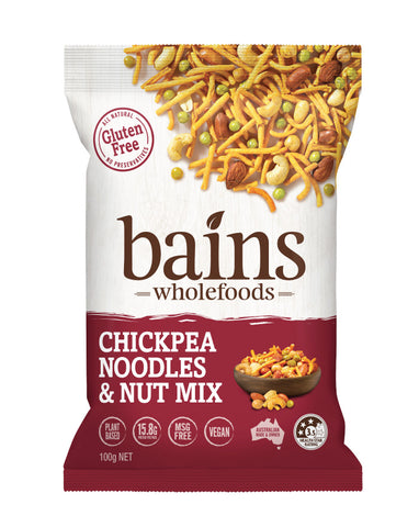 Bains Wholefoods Chickpea Noodles & Nut Mix 100g