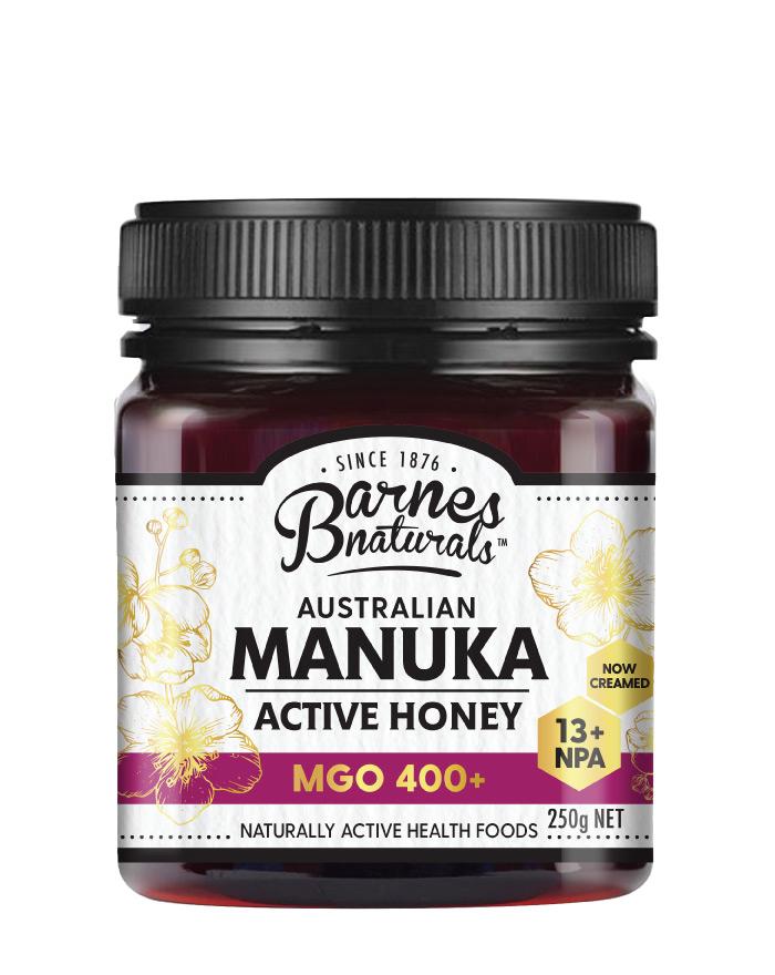 Barnes Naturals Manuka Honey MGO 400+ 1 x 250g - Fresh Food Enterprises