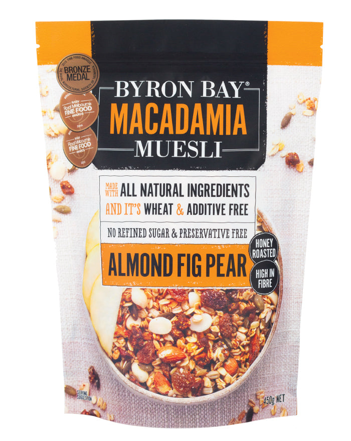 Byron Bay Biodynamic Muesli Almond Fig & Pear 450g