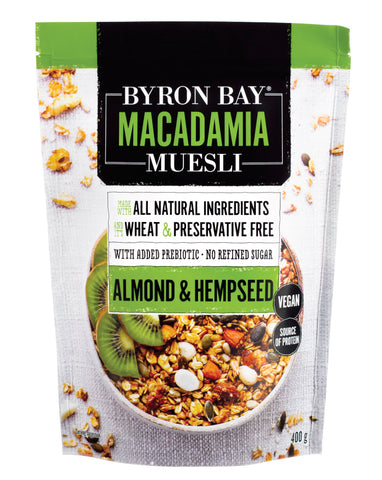 Byron Bay Biodynamic Muesli Almond & Organic Hempseed Muesli 400g
