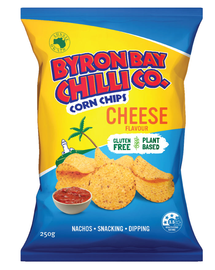 Byron Bay Chilli Corn Chips Vegan Cheese 250g