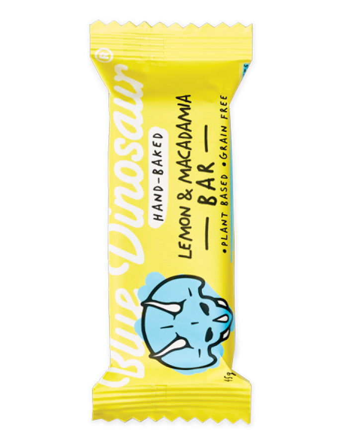 Blue Dinosaur Bar Lemon & Macadamia 45g