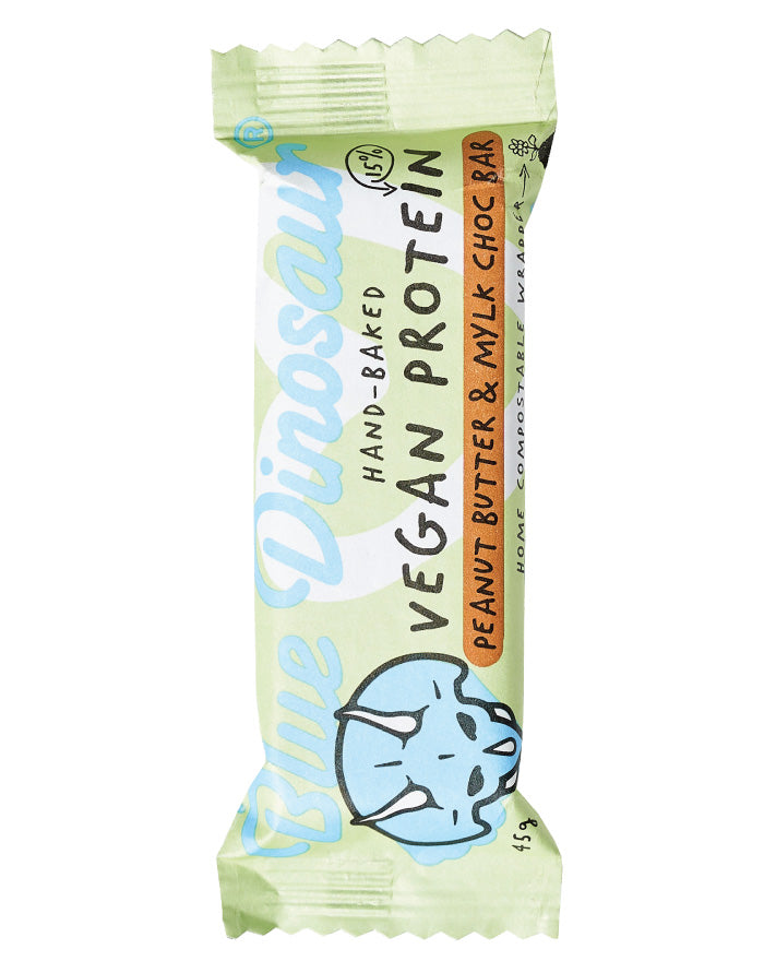 Blue Dinosaur Vegan Protein Bar PB & Mylk Choc 45g