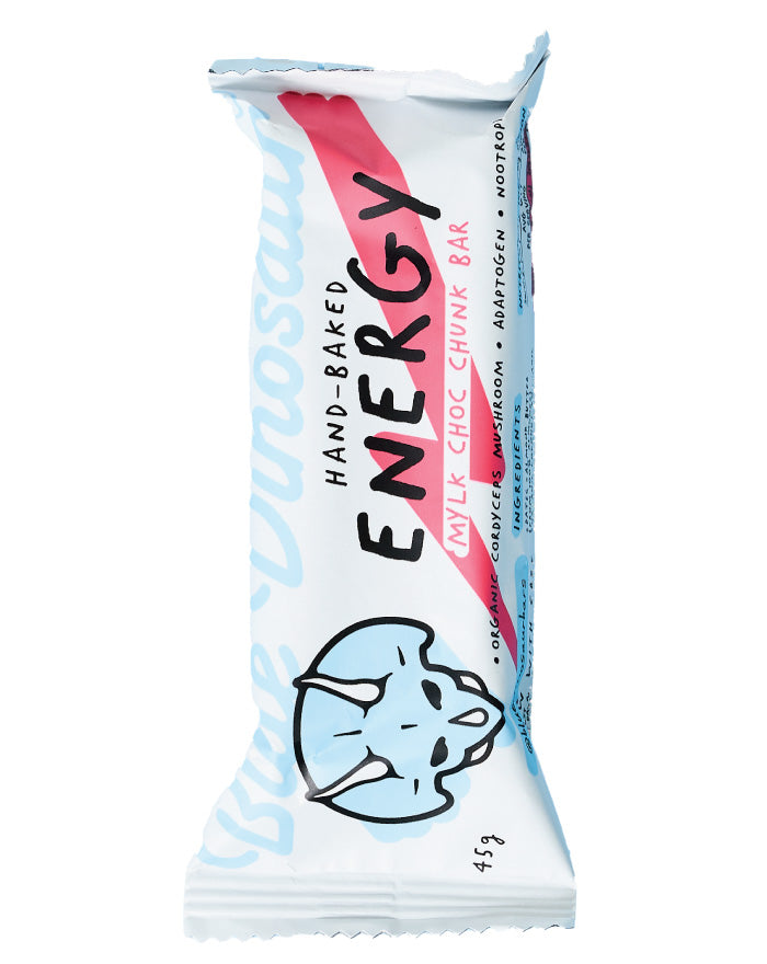 Blue Dinosaur Energy Bar Caramel Choc Chunk 45g