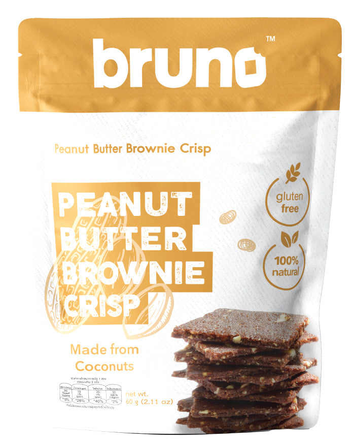 Bruno Gluten Free Brownie Crisps Peanut Butter 60g