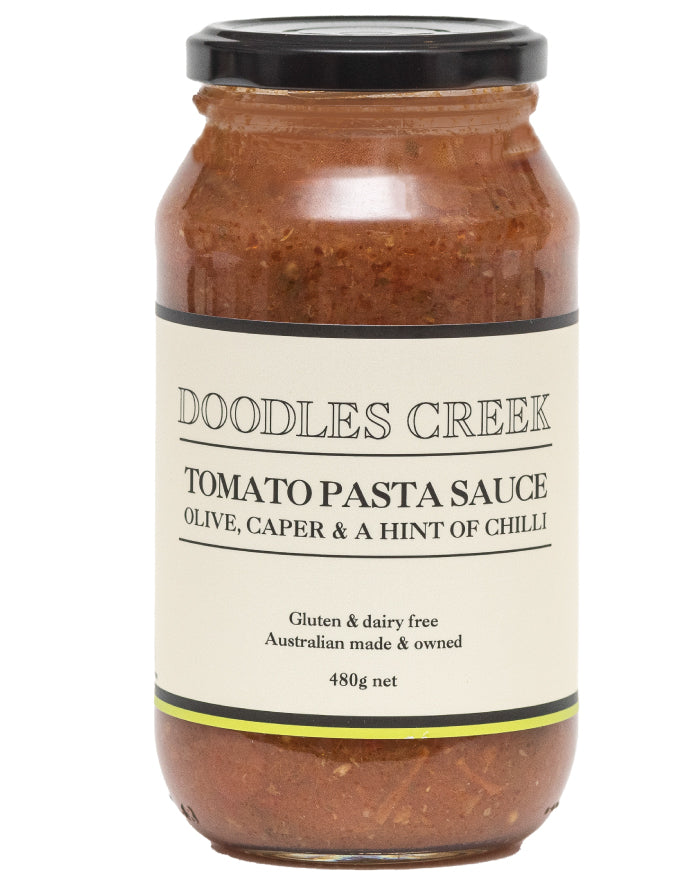 Doodles Creek Tomato Pasta Sauce with Olive and Caper 480g