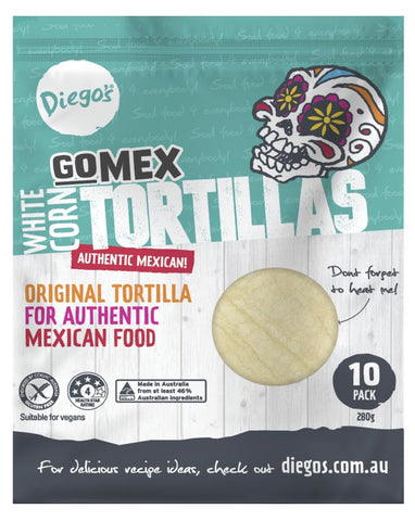 Diego's GoMEX Corn Tortilla 10pk 280g - Fresh Food Enterprises