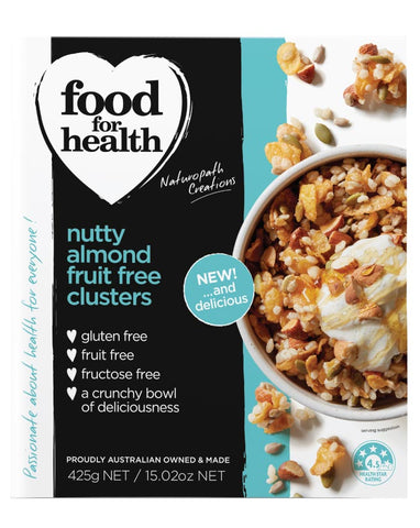 Food for Health Nutty Almond Clusters 425g - Fresh Food Enterprises