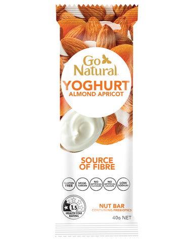 Go Natural Snack Bars Yoghurt Almond & Apricot 40g