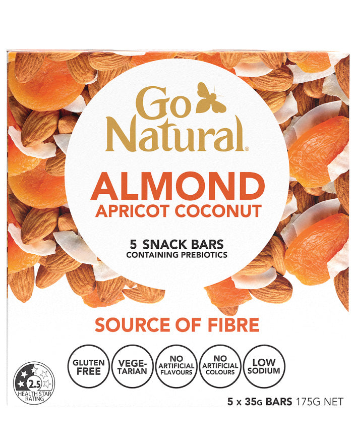 Go Natural Multipack Bars Almond Apricot Coconut 175g