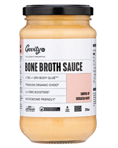 Gevity Rx Bone Broth Sauce Souped-Up Sriracha Mayo 375ml