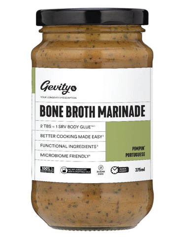 Gevity Rx Bone Broth Marinade Pimpin’ Portuguese 375ml