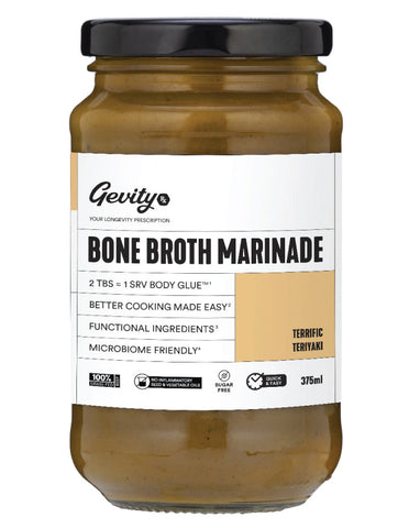 Gevity Rx Bone Broth Marinade Terrific Teriyaki 375ml