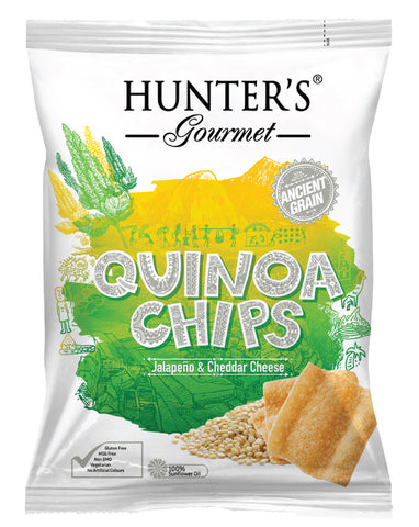 Hunter's Gourmet Quinoa Chips Jalapeño & Cheddar 75g