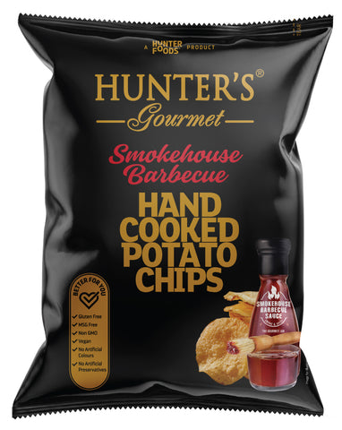 Hunter's Hand Cooked Potato Chips Smokehouse Barbecue 125g