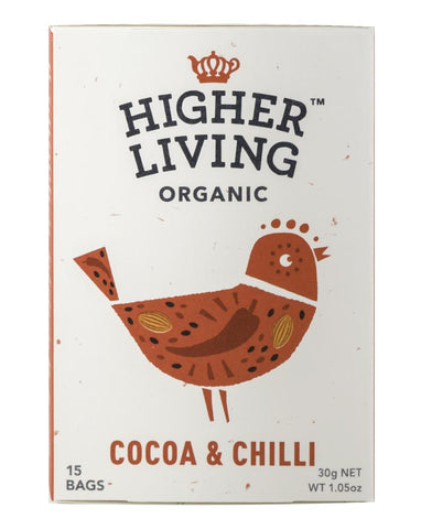 Higher Living Organic Cocoa Chilli 3 x 27g - Fresh Food Enterprises